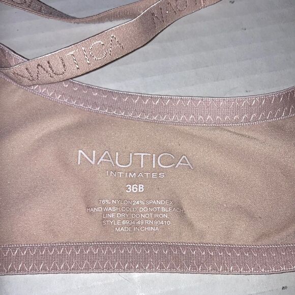 NAUTICA Intimates Nude Cream Lightly Padded Bra Womens 36B Style 6394-49 - Picture 6 of 11